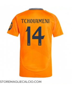 Real Madrid Aurelien Tchouameni #14 Maglia Gara Trasferta Repliche 2024-25